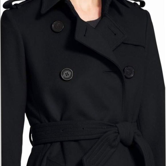 burberry black cashmere coat
